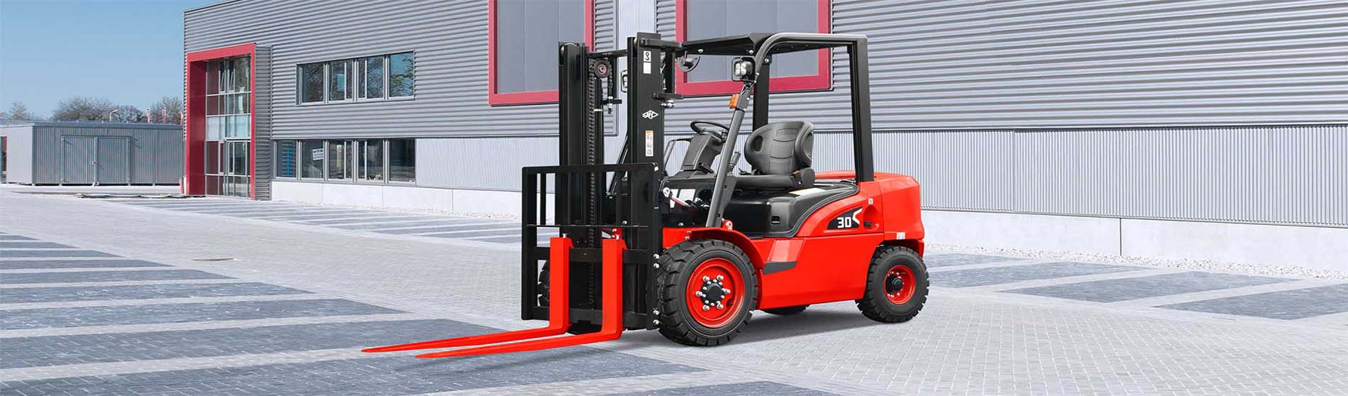 Forklift hire in Harrow unloading pallets from a commercial truck